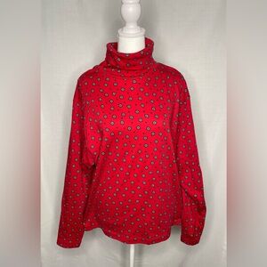 Red Liz Sport Turtleneck Shirt
